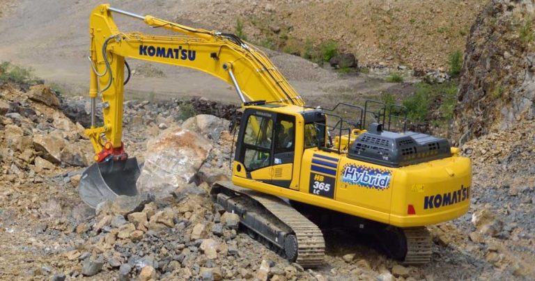 hybrid excavator ماشین سنگین گنو